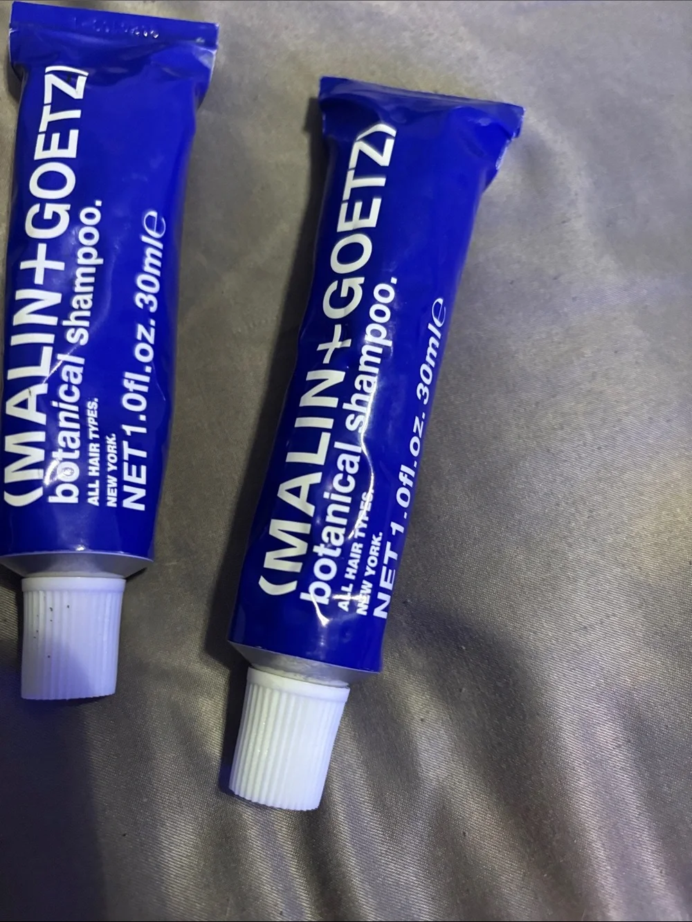 MALIN+GOETZ Blue Botanical Shampoo & Conditioner Travel Tubes